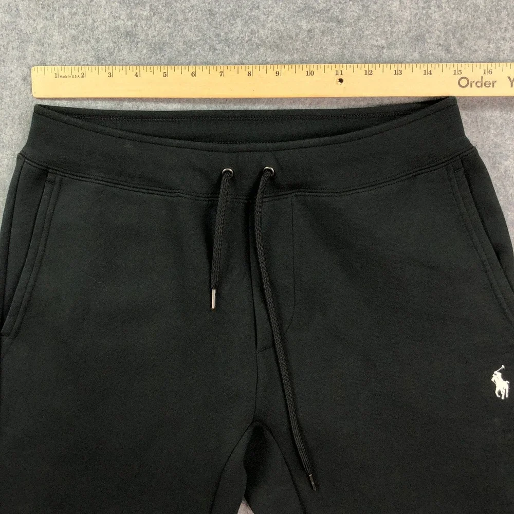 Polo Ralph Lauren Mens Jogger Sweatpants Small Black Drawstring Gym Classic